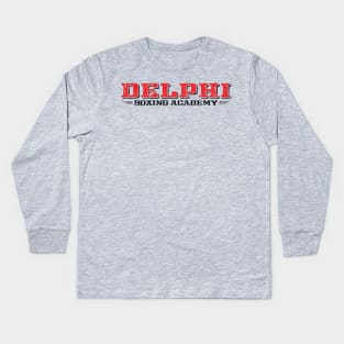 Delphi Boxing Academy (Variant) Kids Long Sleeve T-Shirt